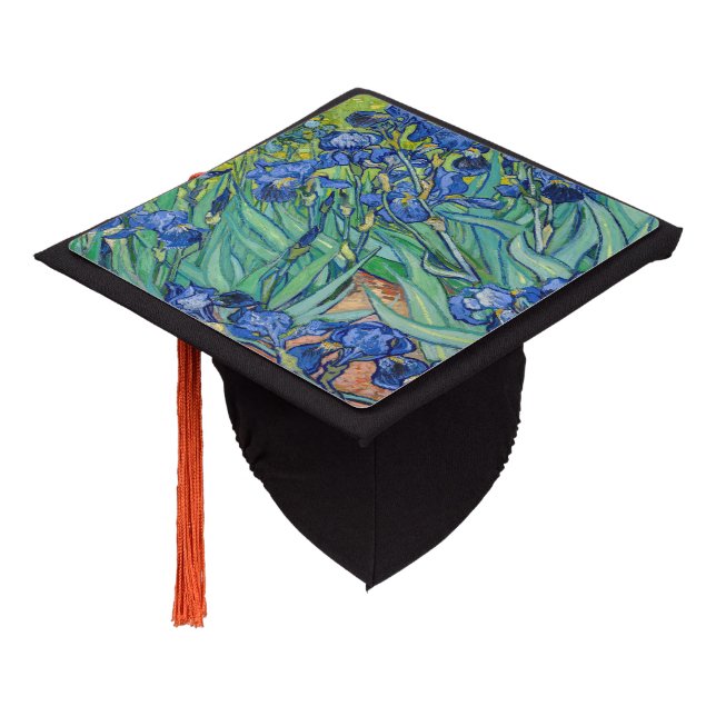 Vincent Van Gogh Irises Graduation Cap Topper Zazzle