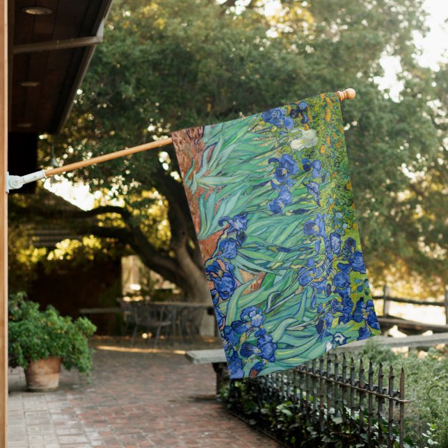 Vincent Van Gogh - Irises House Flag (In SItu)