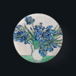 Vincent Van Gogh Irises. Impressionism floral Button<br><div class="desc">Vincent Van Gogh "Irises" button. Floral impressionism art.</div>