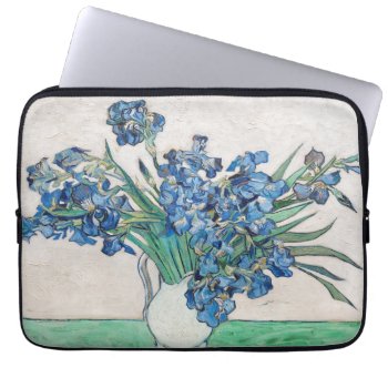 Vincent Van Gogh. Irises. Impressionism Floral Laptop Sleeve by RemioniArt at Zazzle