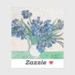 Vincent Van Gogh. Irises. Impressionism floral Sticker<br><div class="desc">Vincent Van Gogh "Irises" sticker.</div>