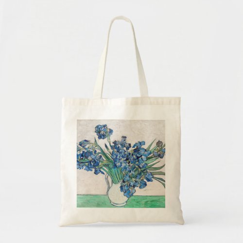 Vincent Van Gogh Irises Impressionism floral Tote Bag
