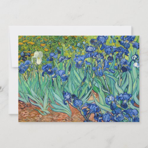 Vincent Van Gogh _ Irises Invitation