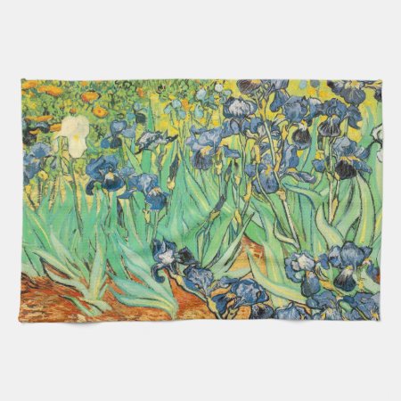 Vincent Van Gogh Irises Kitchen Towel