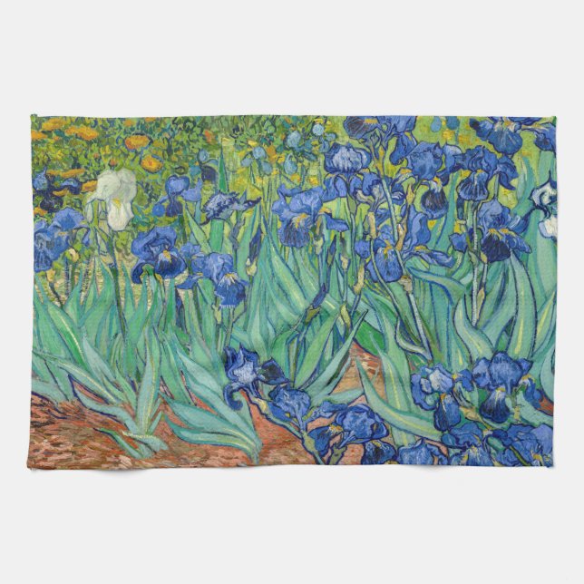 Vincent Van Gogh - Irises Kitchen Towel (Horizontal)
