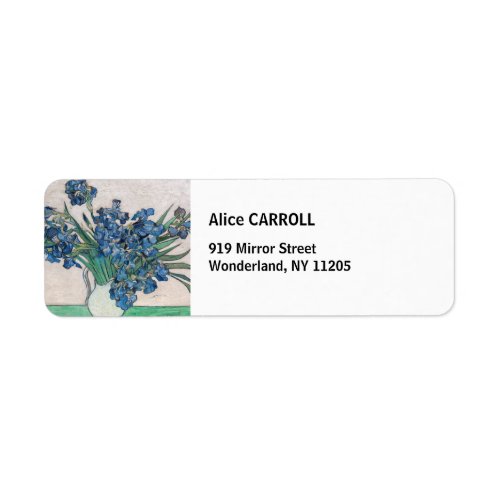 Vincent van Gogh _ Irises Label