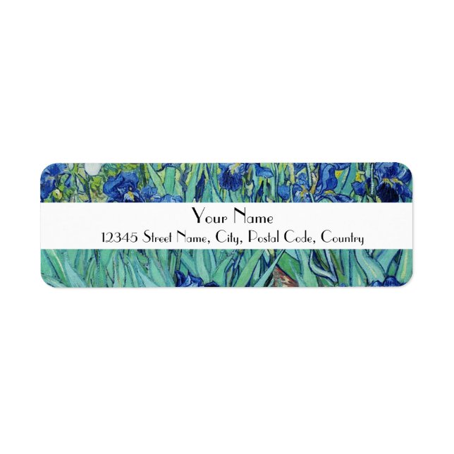 Vincent van Gogh, Irises Label (Front)