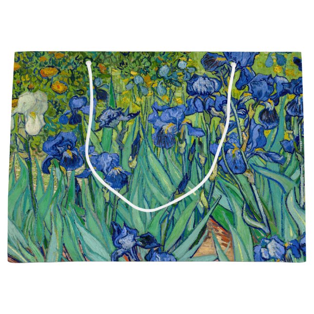 Vincent Van Gogh - Irises Large Gift Bag (Front)