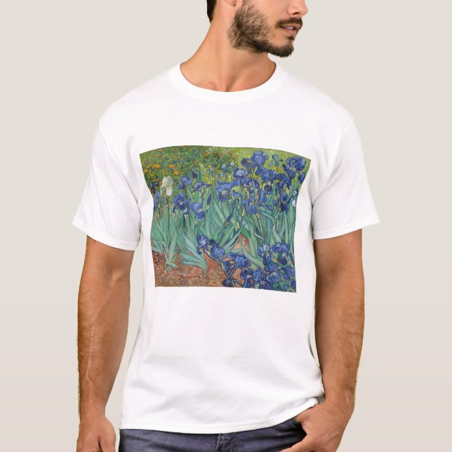 Vincent Van Gogh, Irises, Les Iris T-Shirt (Front)