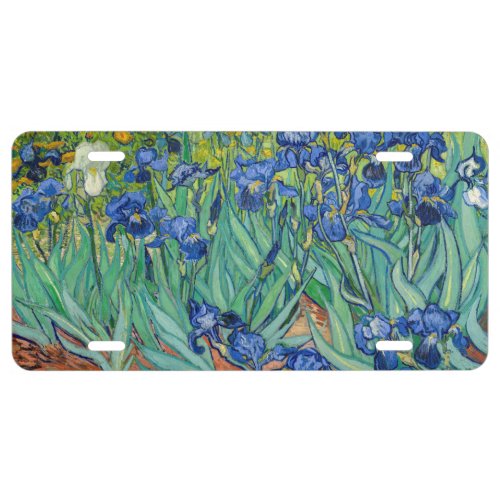 Vincent Van Gogh _ Irises License Plate