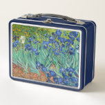 Vincent Van Gogh - Irises Metal Lunch Box<br><div class="desc">Irises / Iris - Vincent Van Gogh,  1889</div>