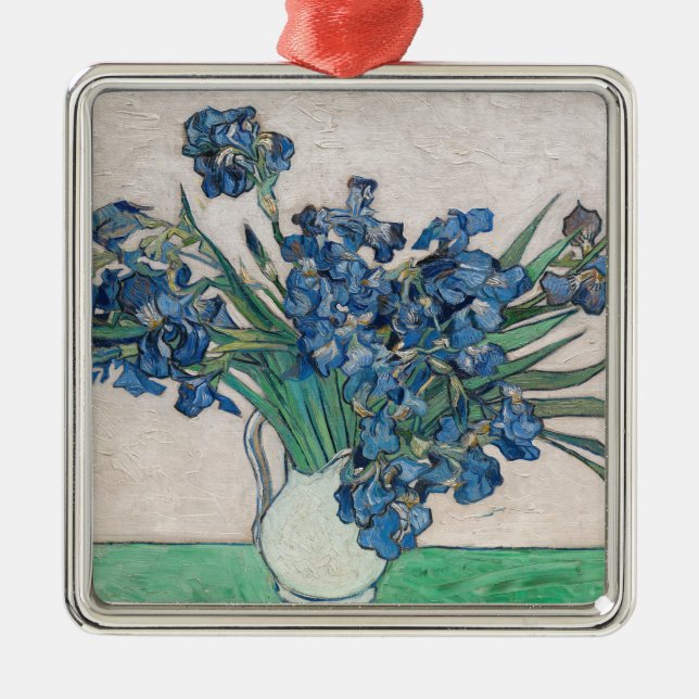 Vincent van Gogh - Irises Metal Ornament (Front)