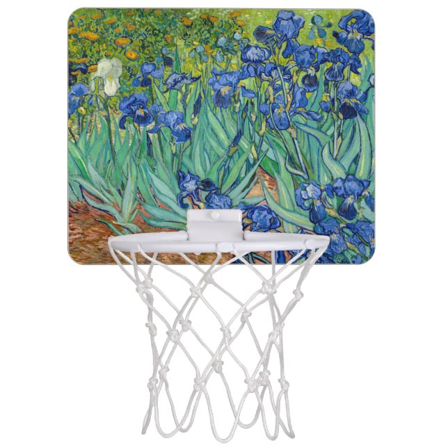 Vincent Van Gogh - Irises Mini Basketball Hoop (Front)