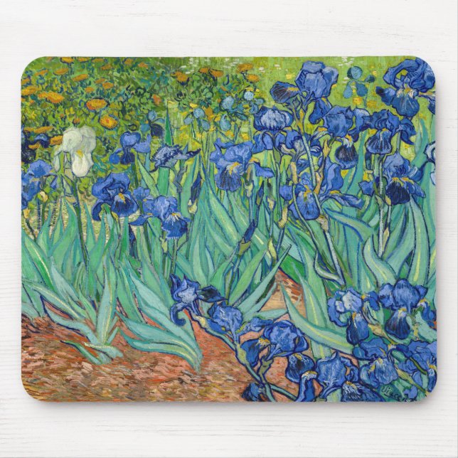 Vincent Van Gogh - Irises Mouse Pad (Front)