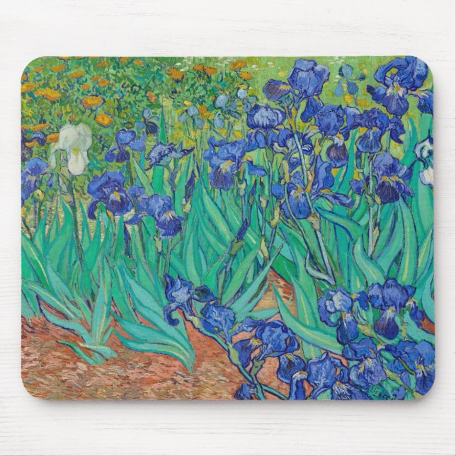 VINCENT VAN GOGH "IRISES" MOUSE PAD (Front)