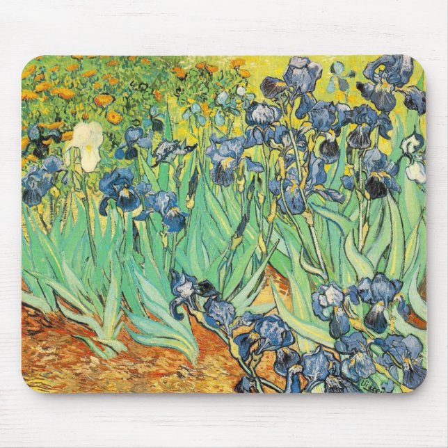 Vincent Van Gogh - Irises Mouse Pad (Front)