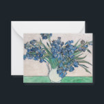 Vincent van Gogh - Irises Note Card<br><div class="desc">Irises / Still Life: Vase with Irises - Vincent van Gogh,  Oil on Canvas,  1890</div>