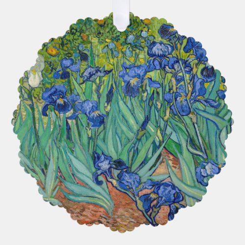 Vincent Van Gogh _ Irises Ornament Card