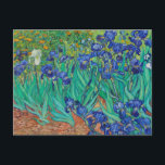 Vincent van Gogh Irises Painting Postcard<br><div class="desc">Celebrate the vibrant beauty of Vincent van Gogh's Irises painting with this stunning postcard. Featuring a reproduction of one of van Gogh’s iconic floral masterpieces, this postcard showcases the bold colors and dynamic brushstrokes that define his Impressionist style. The irises in full bloom capture van Gogh's fascination with nature, making...</div>