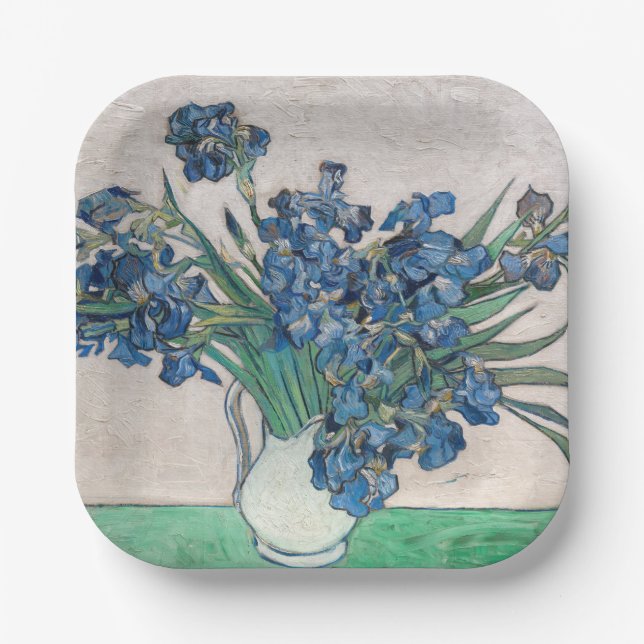 Vincent van Gogh - Irises Paper Plates (Front)