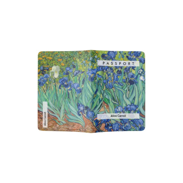 Vincent Van Gogh - Irises Passport Holder (Opened)