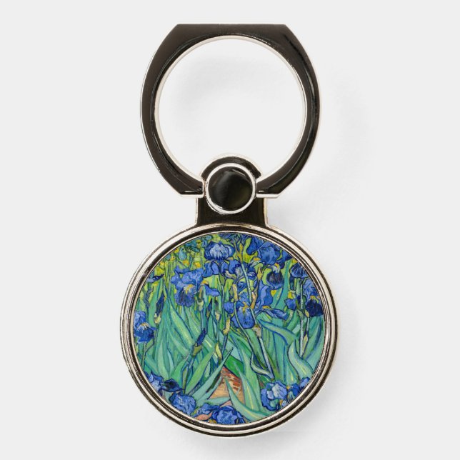 Vincent Van Gogh - Irises Phone Ring Stand (Front)