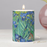Vincent Van Gogh - Irises Pillar Candle<br><div class="desc">Irises / Iris - Vincent Van Gogh,  1889</div>