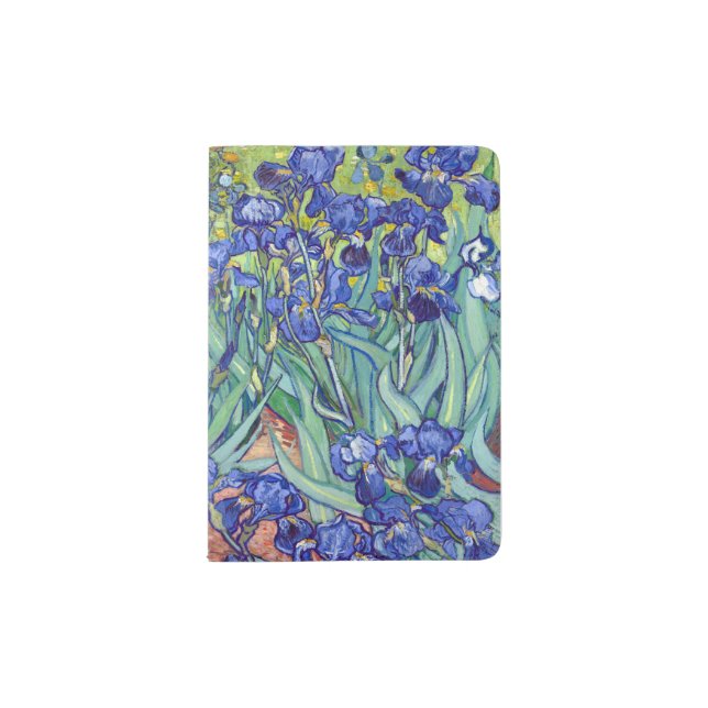 Vincent van Gogh Irises Poster Passport Holder (Front)