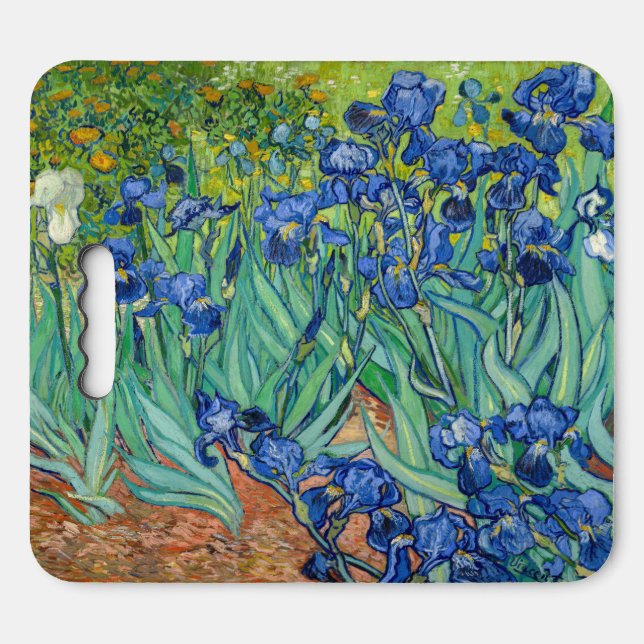 Vincent Van Gogh - Irises Seat Cushion (Front Horizontal)