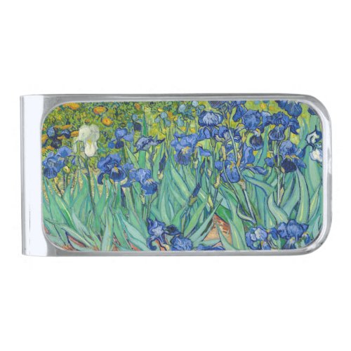 Vincent Van Gogh _ Irises Silver Finish Money Clip