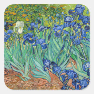 Vincent Van Gogh - Irises Square Sticker