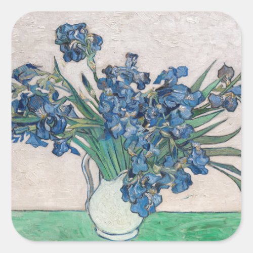 Vincent van Gogh _ Irises Square Sticker