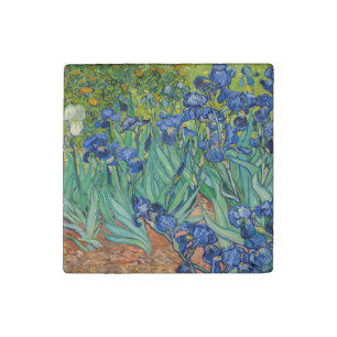 Vincent Van Gogh - Irises Stone Magnet
