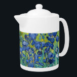 Vincent Van Gogh - Irises Teapot<br><div class="desc">Irises / Iris - Vincent Van Gogh,  1889</div>