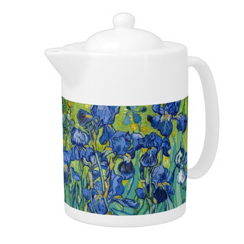 Vincent Van Gogh _ Irises Teapot