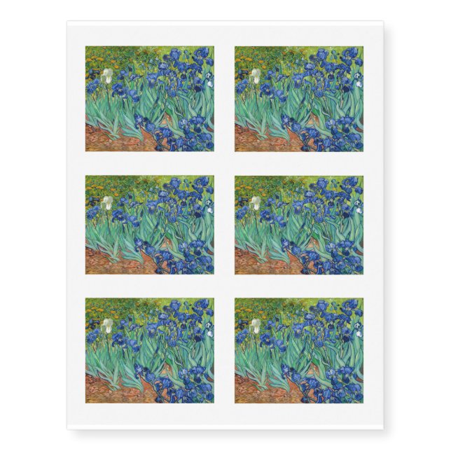 Vincent Van Gogh - Irises Temporary Tattoos (Front)