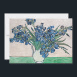 Vincent van Gogh - Irises Thank You Card<br><div class="desc">Irises / Still Life: Vase with Irises - Vincent van Gogh,  Oil on Canvas,  1890</div>