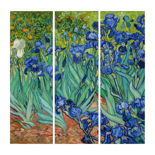 Vincent Van Gogh - Irises Triptych (Front)