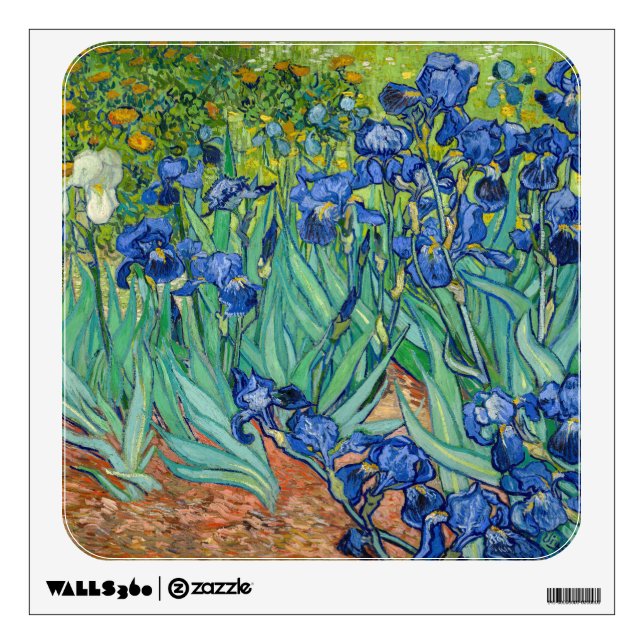 Vincent Van Gogh - Irises Wall Decal (Front)