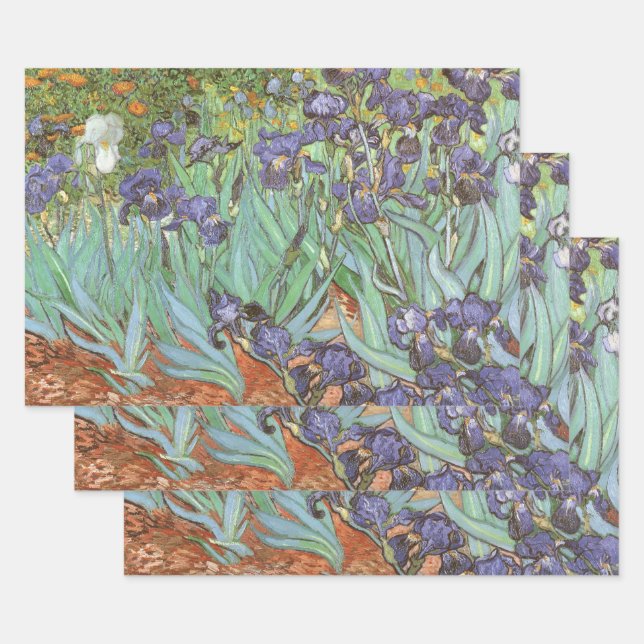 Vincent van Gogh - Irises Wrapping Paper Sheets (Set)