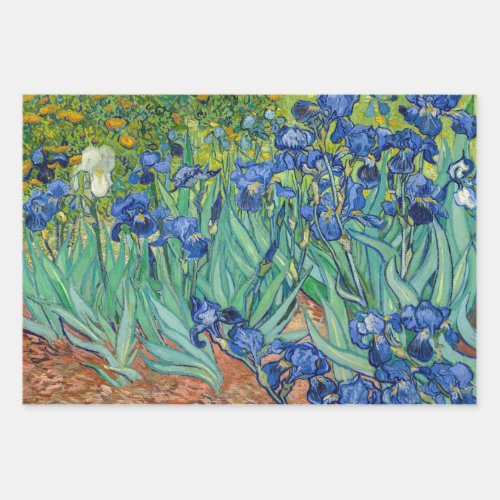 Vincent Van Gogh _ Irises Wrapping Paper Sheets