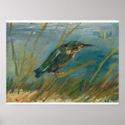 Vincent Van Gogh _ Kingfisher by the Waterside Poster