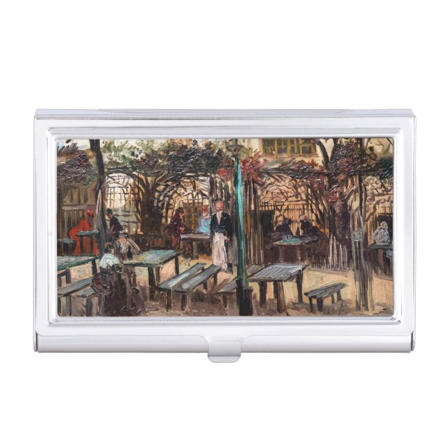 Vincent Van Gogh - La Guinguette on Montmartre Business Card Case (Front)