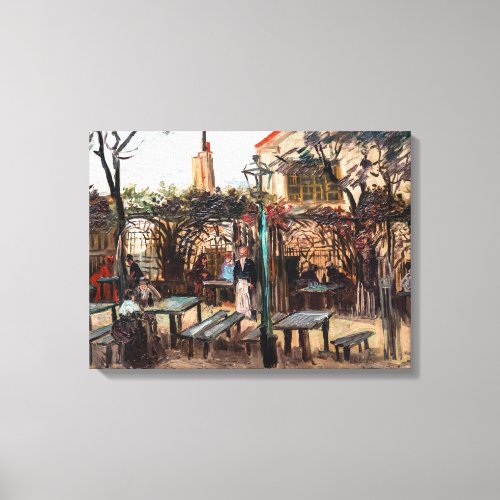 Vincent Van Gogh _ La Guinguette on Montmartre Canvas Print