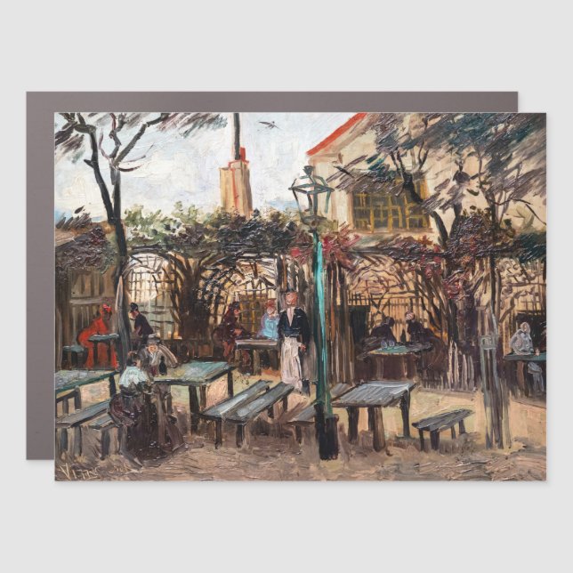 Vincent Van Gogh - La Guinguette on Montmartre Car Magnet (Front)