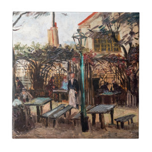 Vincent Van Gogh - La Guinguette on Montmartre Ceramic Tile