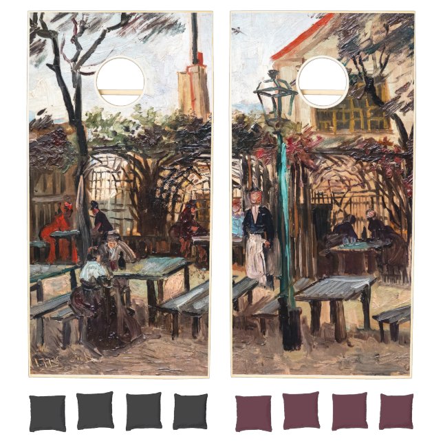 Vincent Van Gogh - La Guinguette on Montmartre Cornhole Set (Set)
