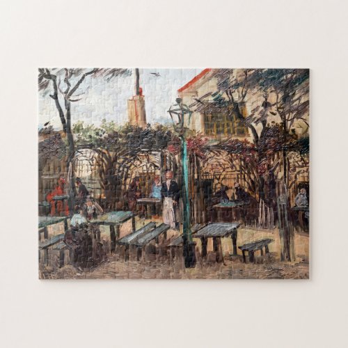 Vincent Van Gogh _ La Guinguette on Montmartre Jigsaw Puzzle