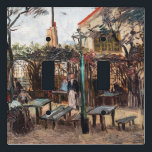 Vincent Van Gogh - La Guinguette on Montmartre Light Switch Cover<br><div class="desc">Terrace of a Cafe on Montmartre "La Guinguette" / La Guinguette à Montmartre by Vincent Van Gogh in 1886</div>