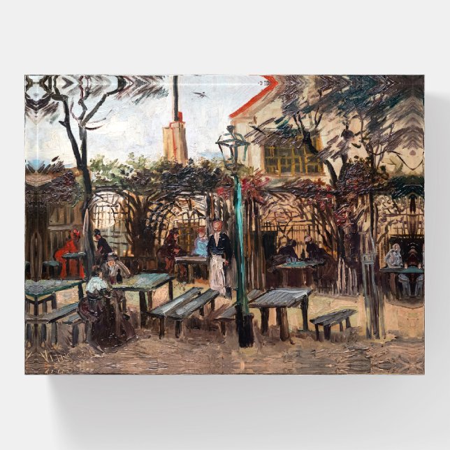 Vincent Van Gogh - La Guinguette on Montmartre Paperweight (Front)